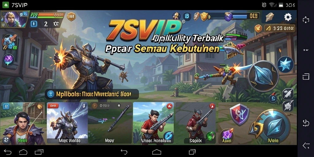 Tampilan antarmuka aplikasi 7SVIP yang modern dan fungsional.