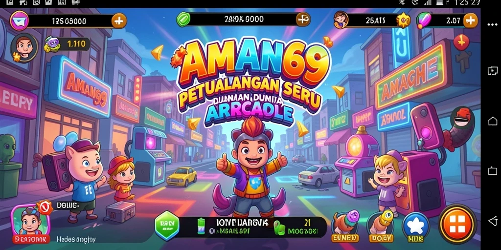 Gambaran gameplay seru di AMAN69 saat melewati rintangan.