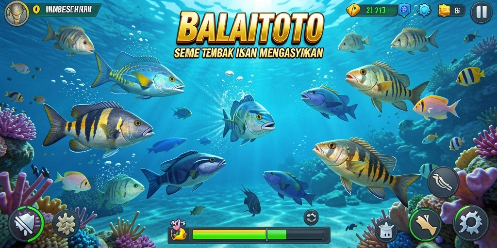 Tampilan gameplay menarik dari BALAITOTO saat menangkap ikan.