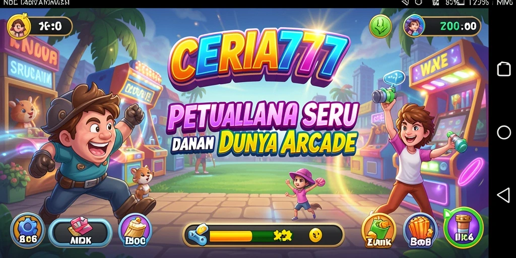 Tampilan gameplay seru dan penuh warna dari CERIA777.