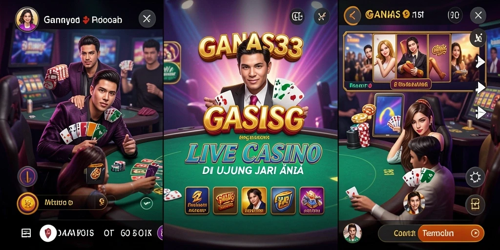 Tampilan gameplay langsung yang mendebarkan di GANAS33.
