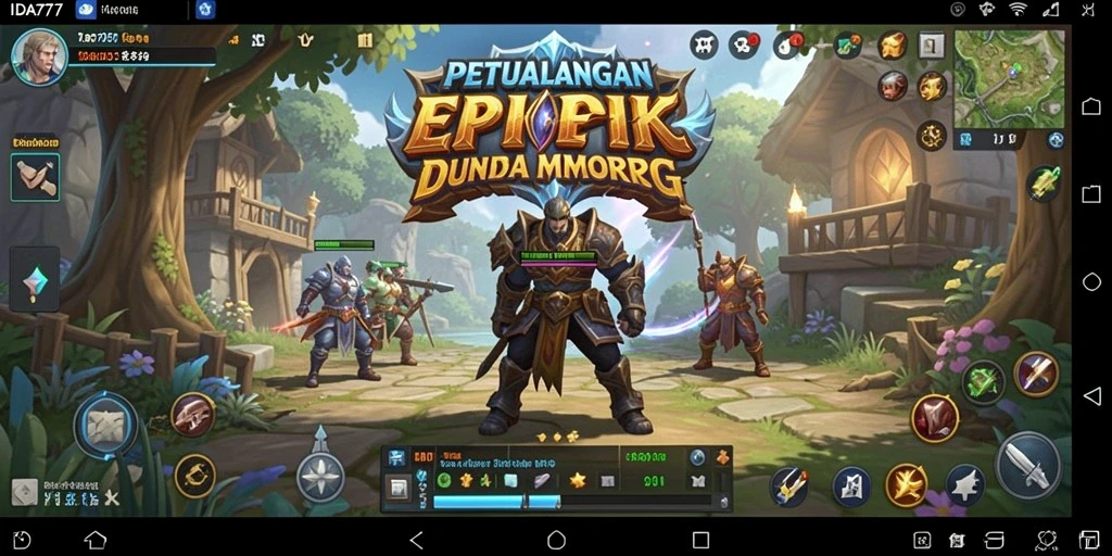 Tampilan gameplay <strong>IDA777</strong> yang mendebarkan saat pertarungan melawan monster.