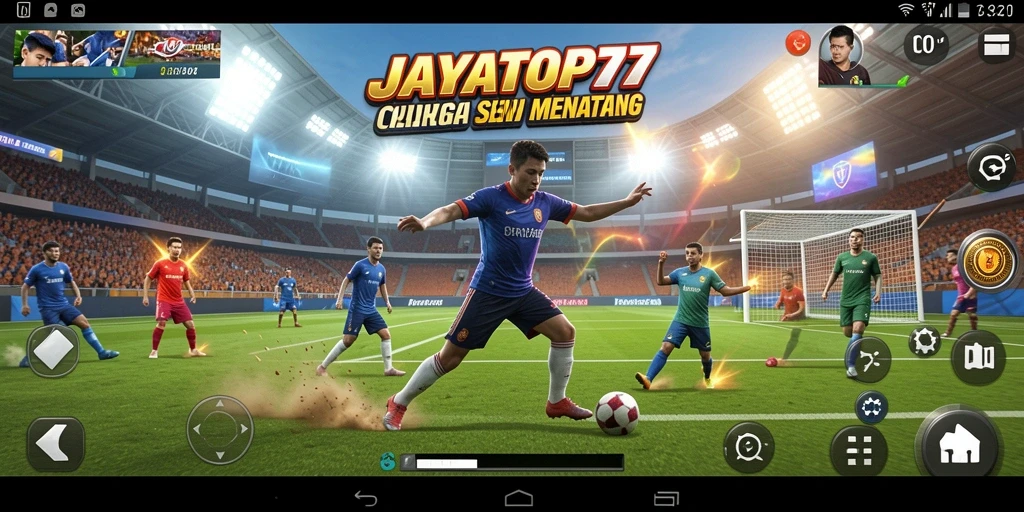 Screenshot gameplay JAYATOP77 menunjukkan aksi seru dalam pertandingan olahraga.