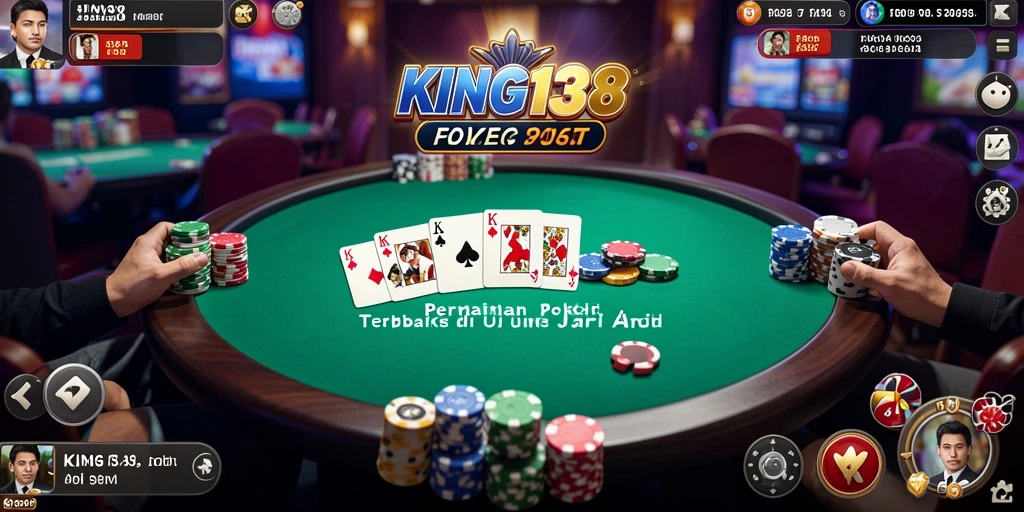 Tampilan gameplay Poker yang mengasyikkan di KING138.