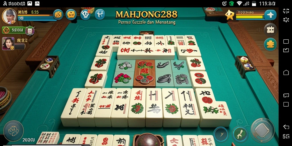 Tampilan gameplay <strong>MAHJONG288</strong> yang menantang dan penuh warna.