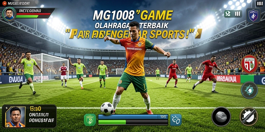 Tangkapan layar MG108 menampilkan aksi seru permainan olahraga.