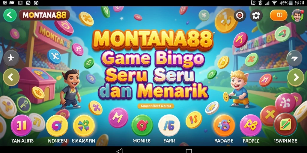 Screenshot gameplay MONTANA88 menampilkan suasana seru Bingo.
