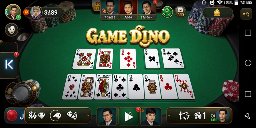 Tampilan gameplay seru di OJA89 saat bermain Domino.