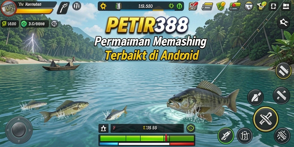 Menampilkan aksi memancing seru dalam PETIR388.