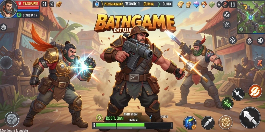 Gameplay mendebarkan di arena pertarungan RSNGAME.