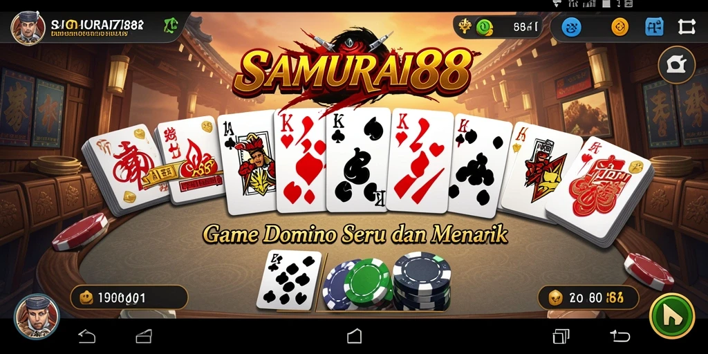 Tangkapan layar gameplay SAMURAI88 menampilkan keseruan permainan Domino.