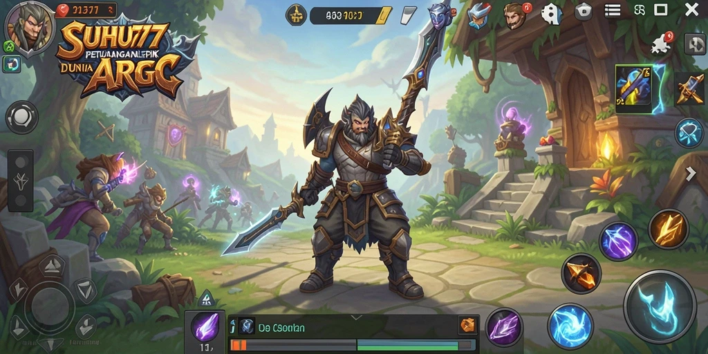 Screenshot yang menampilkan aksi seru dalam permainan ARPG.