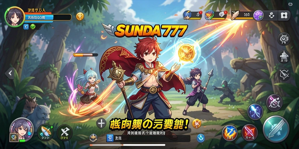 Tangkapan layar SUNDA777 menampilkan aksi seru dalam dunia anime.