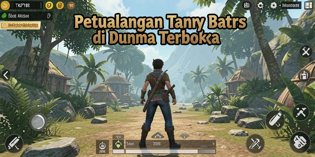 Tangkapan layar gameplay TKP188 menampilkan petualangan di dunia terbuka.